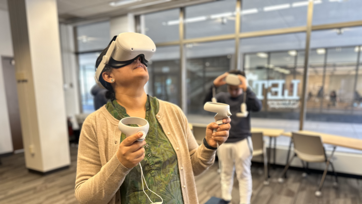 VR being used in class