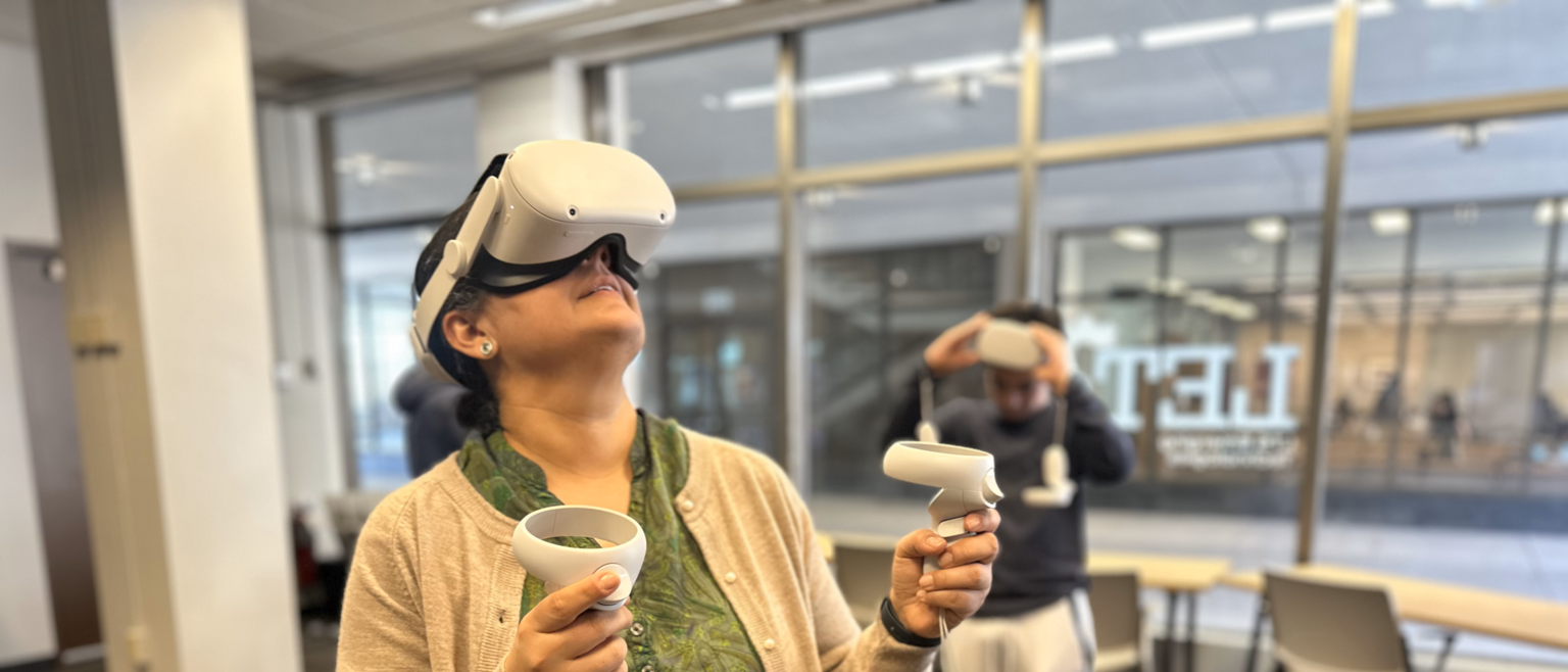 VR being used in class