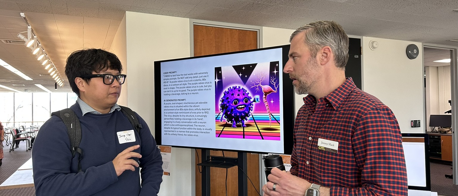 Faculty and CITL Staff talk at the Spring Symposium