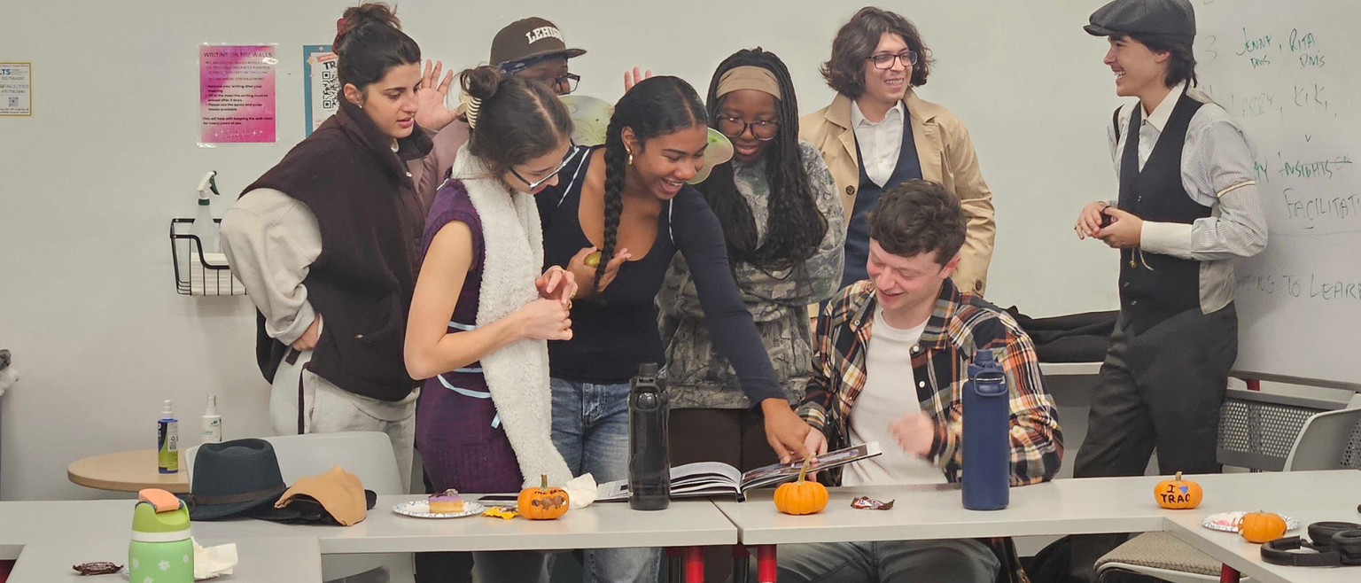 Group of TRAC Fellows in a classroom